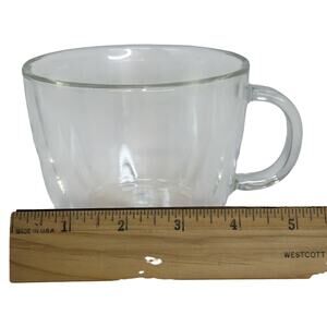 Bodum Double Walled Bistro Clear Coffee Tea Cup- 12oz.